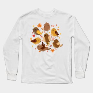 Cute Birds Long Sleeve T-Shirt